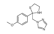 2-(4-methoxyphenyl)-2-(1,2,4-triazol-1-ylmethyl)-1,3-thiazolidine结构式