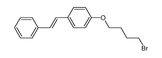 4-(4-bromobutoxy)-trans-stilbene Structure