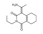 (4Z)-4-(1-aminoethylidene)-2-propyl-5,6,7,8-tetrahydroisoquinoline-1,3-dione Structure