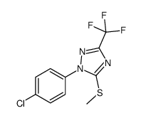 1-(4-chlorophenyl)-5-methylsulfanyl-3-(trifluoromethyl)-1,2,4-triazole结构式