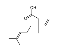 3-ethenyl-3,7-dimethyloct-6-enoic acid结构式