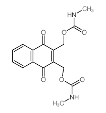 1,4-Naphthalenedione,2,3-bis[[[(methylamino)carbonyl]oxy]methyl]- Structure