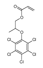 2-(2,3,4,5,6-pentachlorophenoxy)propyl prop-2-enoate结构式