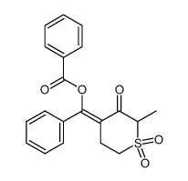 4-benzoyloxy(phenyl)methylene-2-methyl-2H-thiopyran-3(4H)-one Structure