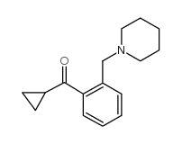 CYCLOPROPYL 2-(PIPERIDINOMETHYL)PHENYL KETONE结构式