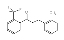 3-(2-METHYLPHENYL)-2'-TRIFLUOROMETHYLPROPIOPHENONE结构式