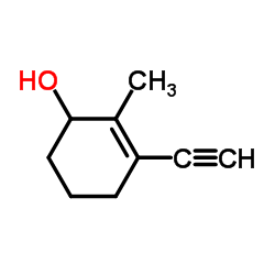 2-Cyclohexen-1-ol, 3-ethynyl-2-methyl- (9CI) structure