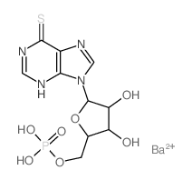 [3,4-dihydroxy-5-(6-sulfanylidene-3H-purin-9-yl)oxolan-2-yl]methoxyphosphonic acid Structure
