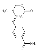 [(4-carbamoylphenyl)diazenyl-methyl-amino]methyl acetate结构式