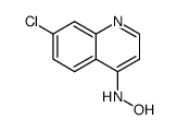 7-chloro-4-(hydroxylamino)quinoline结构式