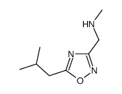 N-methyl-1-[5-(2-methylpropyl)-1,2,4-oxadiazol-3-yl]methanamine Structure