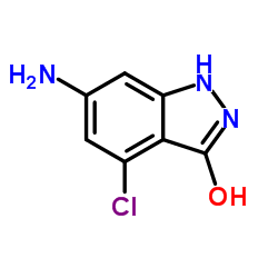 6-氨基-4-氯-3-羟基(1h)吲唑结构式