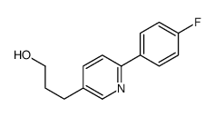 3-[6-(4-fluorophenyl)pyridin-3-yl]propan-1-ol结构式