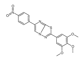 6-(4-nitrophenyl)-2-(3,4,5-trimethoxyphenyl)imidazo[2,1-b][1,3,4]thiadiazole Structure