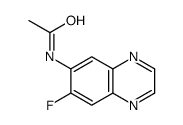 N-(7-fluoroquinoxalin-6-yl)acetamide Structure