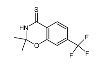 6-trifluoromethyl-3,3-dimethyl-4-oxa-3,4-dihydroisoquinolin-1(2H)-thione Structure