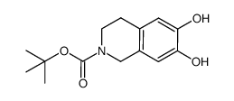 tert-butyl 6,7-dihydroxy-3,4-dihydroisoquinoline-2(1H)-carboxylate结构式