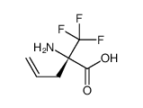 (2S)-2-amino-2-(trifluoromethyl)pent-4-enoic acid Structure
