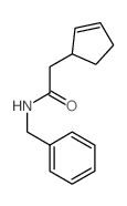 2-Cyclopentene-1-acetamide,N-(phenylmethyl)-结构式