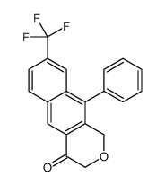 10-phenyl-8-(trifluoromethyl)-1H-benzo[g]isochromen-4-one结构式