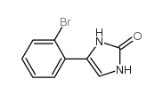 4-(2-bromophenyl)-1,3-dihydroimidazol-2-one结构式