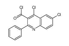 4,6-dichloro-2-phenylquinoline-3-carbonyl chloride Structure