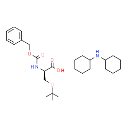 N-[(benzyloxy)carbonyl]-O-tert-butyl-D-serine, compound with dicyclohexylamine (1:1)结构式