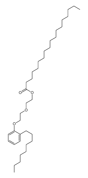 2-[2-(nonylphenoxy)ethoxy]ethyl stearate structure