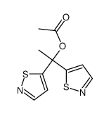 1,1-bis(1,2-thiazol-5-yl)ethyl acetate结构式