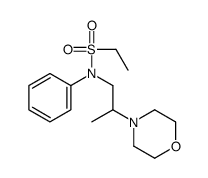 N-(2-morpholin-4-ylpropyl)-N-phenylethanesulfonamide结构式