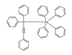 tetraphenyl(1,1,3-triphenylprop-2-ynyl)-λ5-arsane结构式