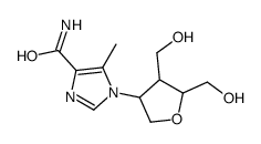 1-[4,5-bis(hydroxymethyl)oxolan-3-yl]-5-methylimidazole-4-carboxamide Structure