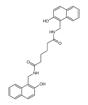 N,N'-bis-(2-hydroxy-[1]naphthylmethyl)-adipamide结构式