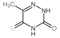 6-methyl-5-sulfanylidene-2H-1,2,4-triazin-3-one结构式