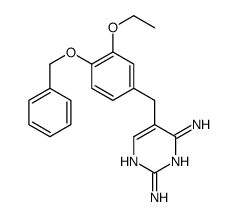 5-[(3-ethoxy-4-phenylmethoxyphenyl)methyl]pyrimidine-2,4-diamine结构式