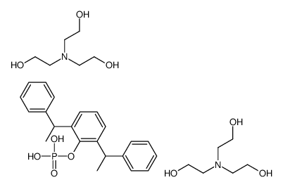 2,6-bis(1-phenylethyl)phenyl dihydrogen phosphate, compound with 2,2',2''-nitrilotri[ethanol] (1:2) picture