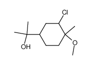 2-Chlor-1-methoxy-p-menthan-8-ol结构式
