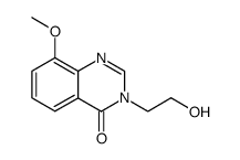3-(2-hydroxy-ethyl)-8-methoxy-3H-quinazolin-4-one Structure