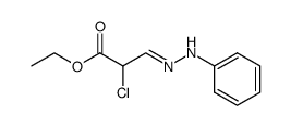 2-chloro-3-phenylhydrazono-propionic acid ethyl ester Structure
