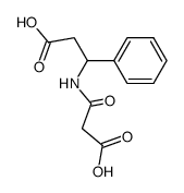 N-Malonyl-β-phenyl-β-alanin结构式