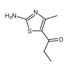 1-(2-Amino-4-methyl-5-thiazolyl)-1-propanon结构式