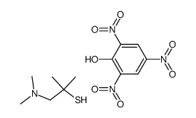 Picric acid; compound with 1-dimethylamino-2-methyl-propane-2-thiol Structure