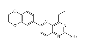 4-n-propyl-6-(1,4-benzodioxan-6-yl)pyrido[3,2-d]pyrimidin-2-ylamine Structure