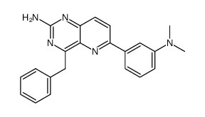 4-benzyl-6-(3-(N,N-dimethylamino)phenyl)pyrido[3,2-d]pyrimidin-2-ylamine结构式