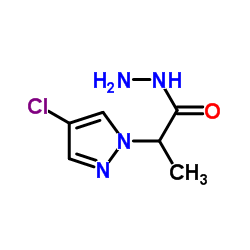 2-(4-CHLORO-PYRAZOL-1-YL)-PROPIONIC ACID HYDRAZIDE结构式
