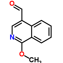 1-Methoxy-4-isoquinolinecarboxaldehyde Structure