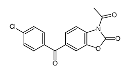3-acetyl-6-(4-chlorobenzoyl)-1,3-benzoxazol-2-one Structure