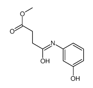 methyl 4-(3-hydroxyanilino)-4-oxobutanoate结构式