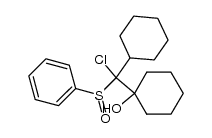 1-(chloro(cyclohexyl)(phenylsulfinyl)methyl)cyclohexanol Structure