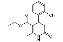 5-carboethoxy-6-methyl-4-(2-hydroxyphenyl)-3,4-dihydropyridin-2-one结构式